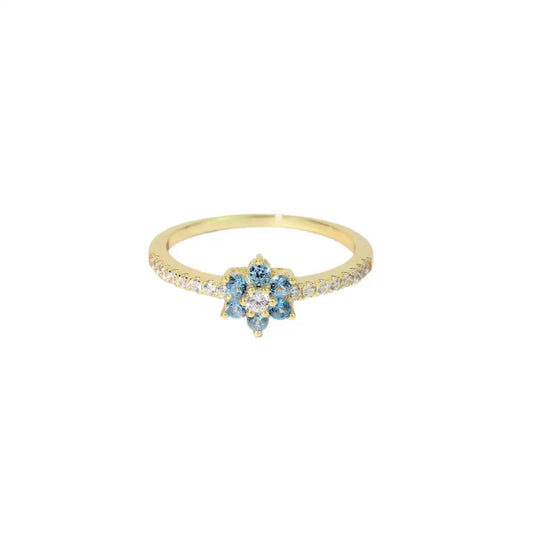 Aquamarine Dainty Ring