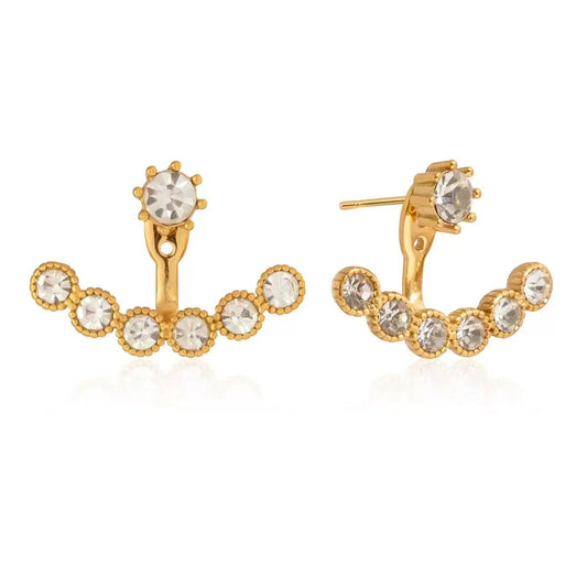 Row Zircon Earrings