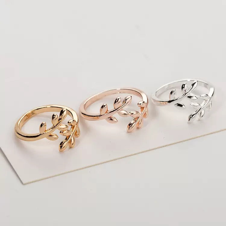 Gold Vermeil Leaf Ring