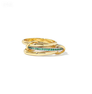 Chunky Gold Connector Ring