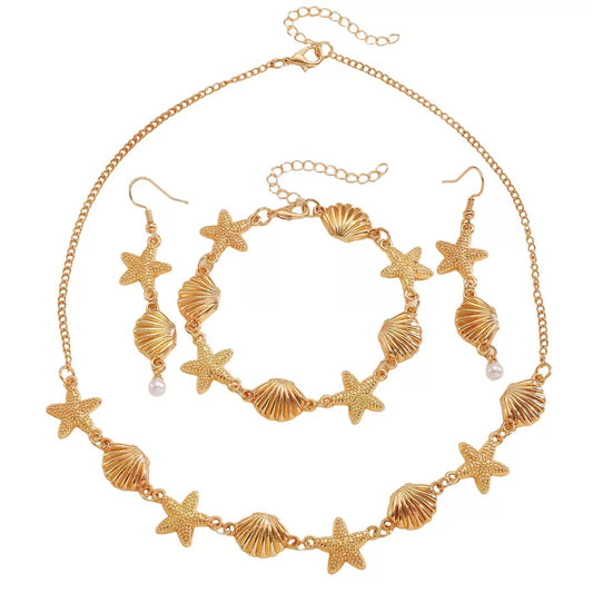 Beach Starfish Jewelry Set