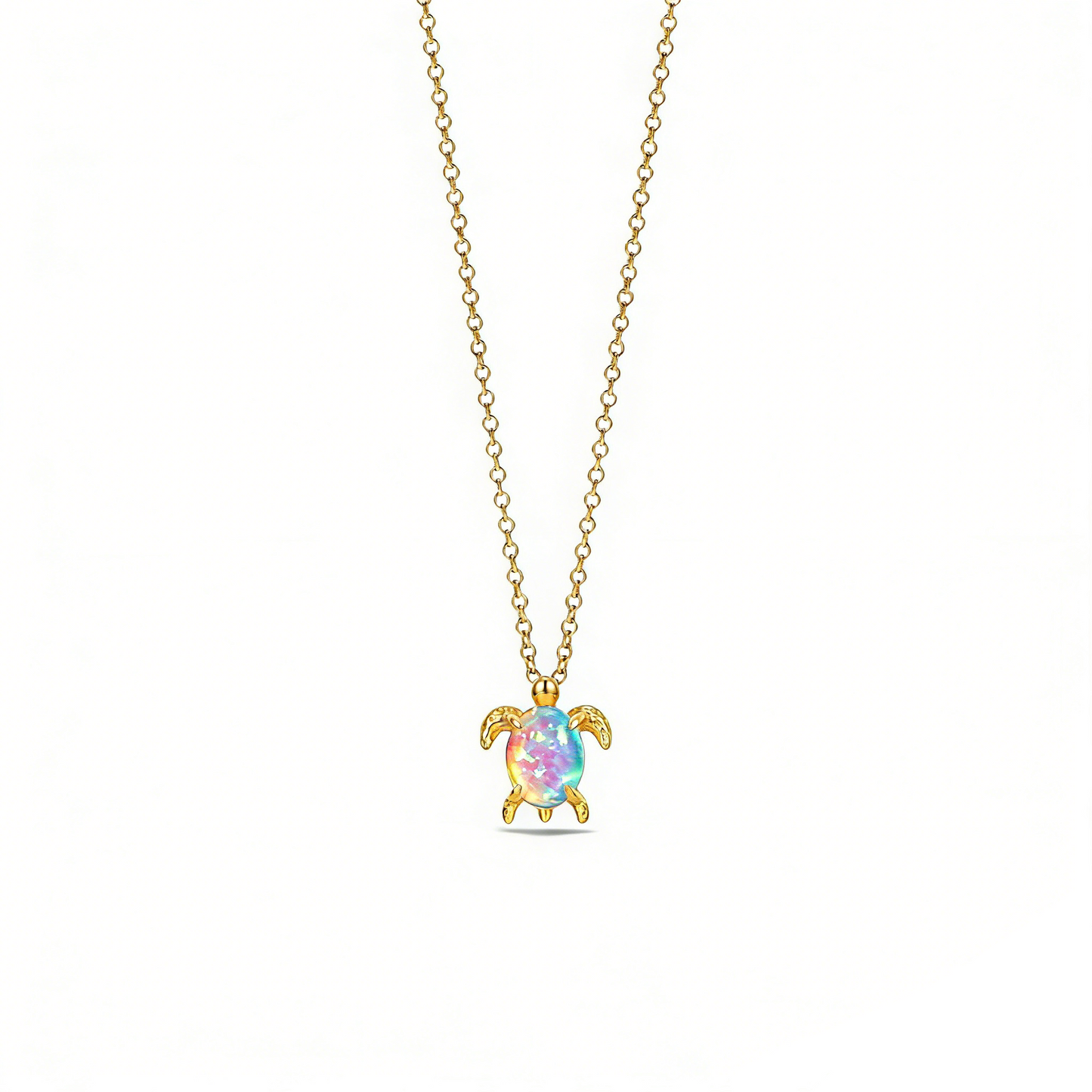 Opal Sea Turtle Beach Necklace