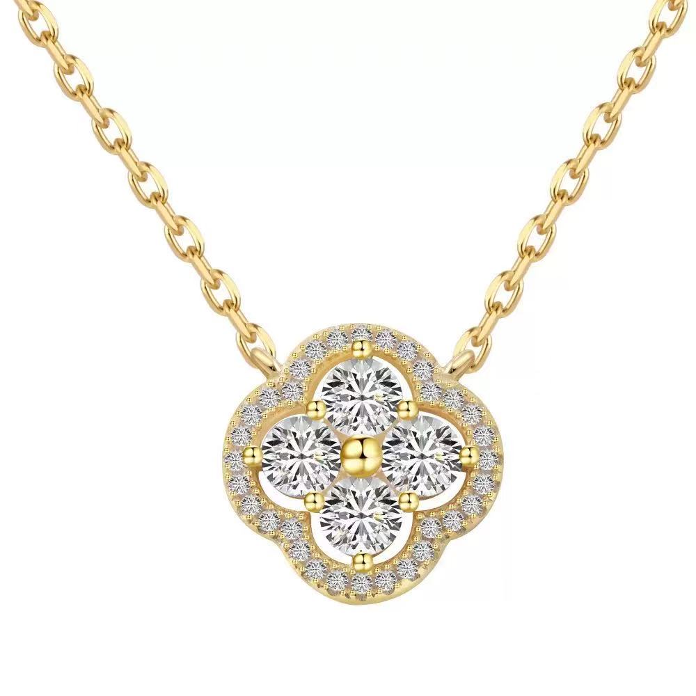 Boutique Silver Clover Pendant
