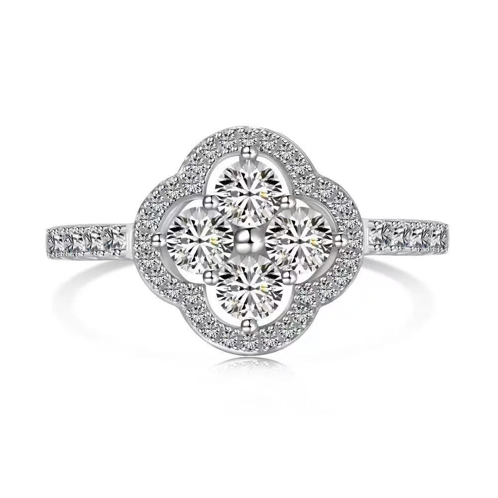 Floral Halo Statement Ring