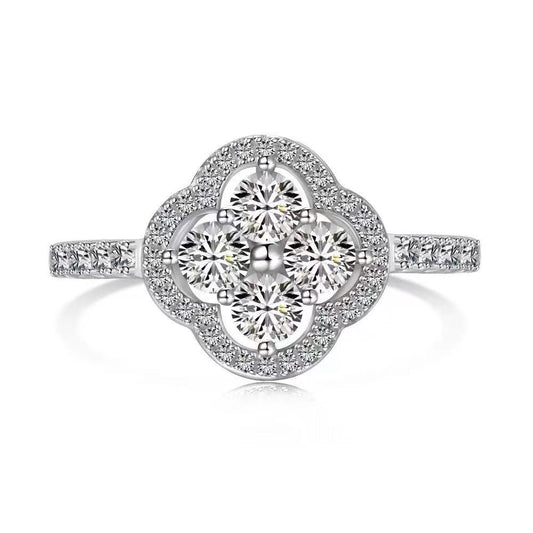 Floral Halo Statement Ring