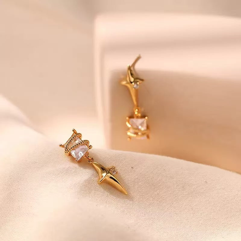 Astral Dainty Twist Earrings