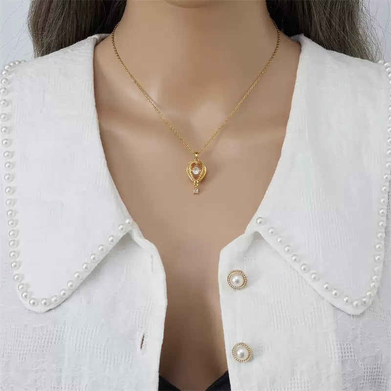 Gold Hot Air Balloon Necklace