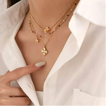 Cross Enamel Necklace