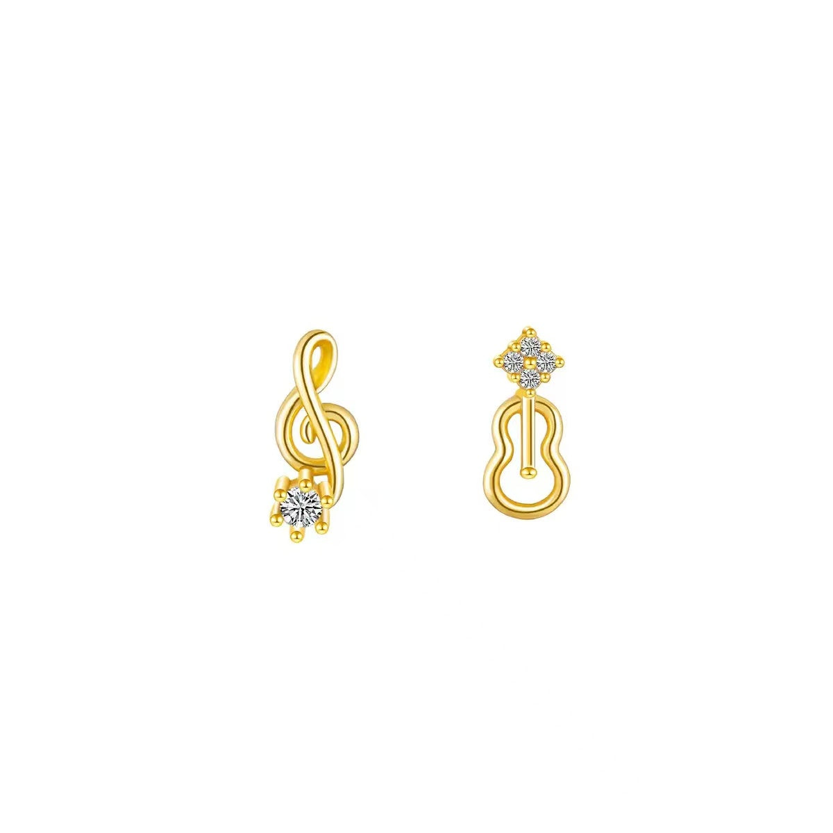 Violin Stud Earrings