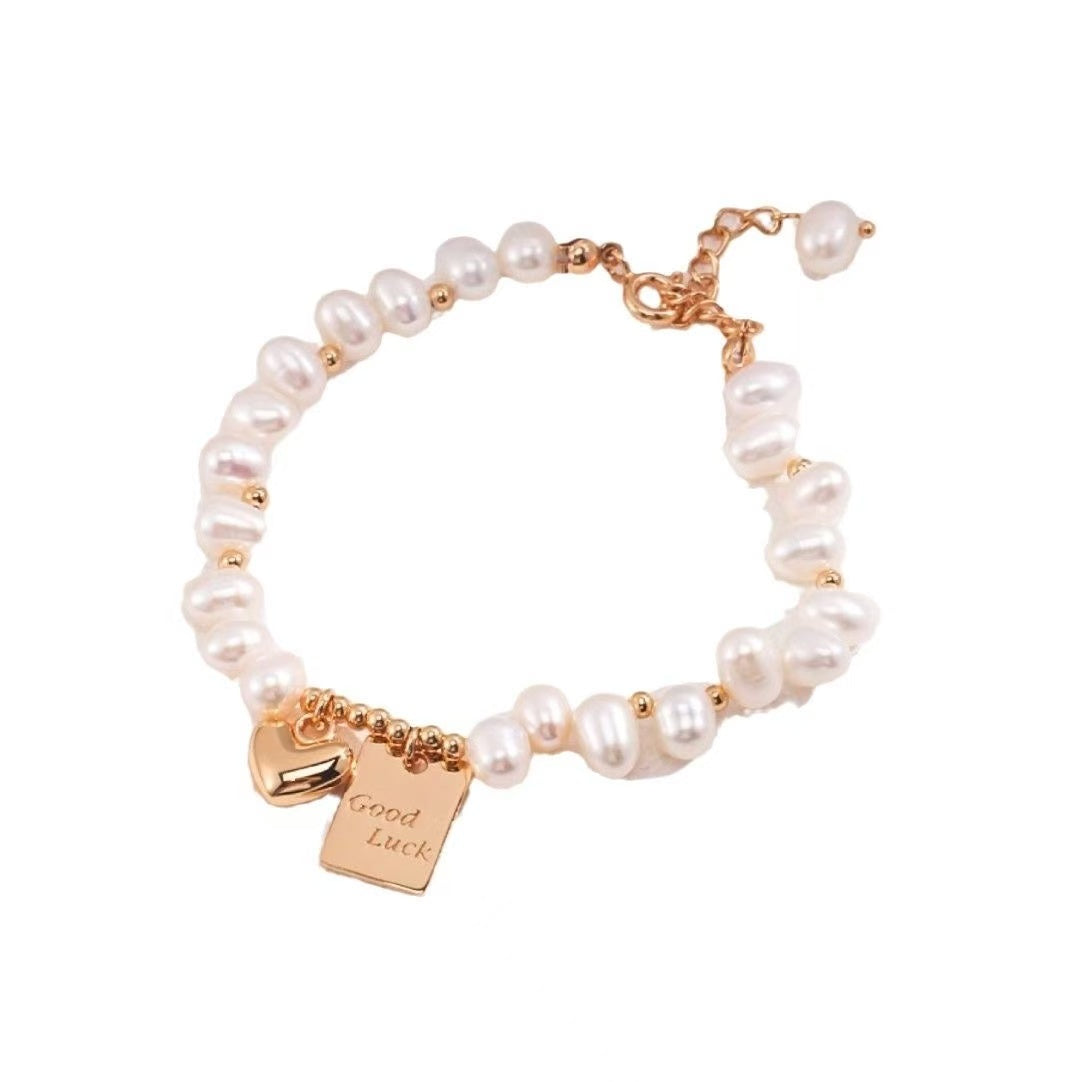 Peal Heart Bracelet
