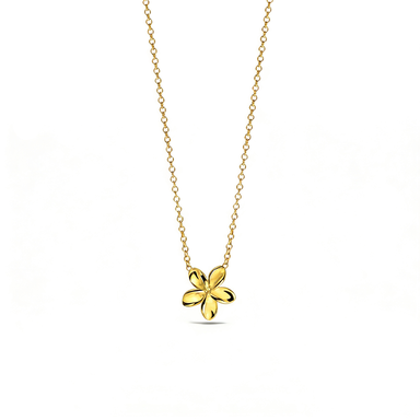 Gold Flower Layering Necklace