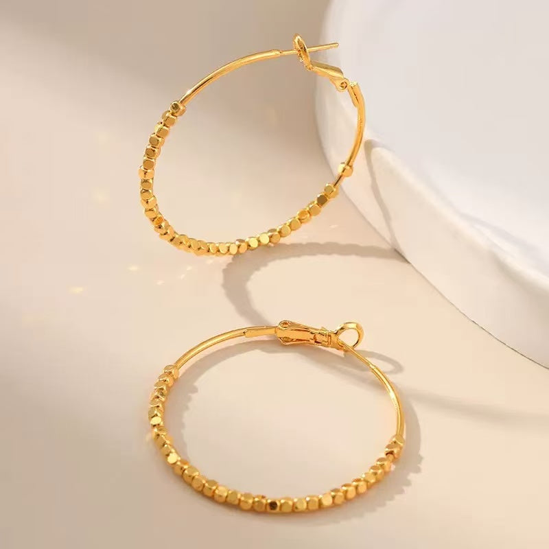 Bold Gold Hoop Earrings