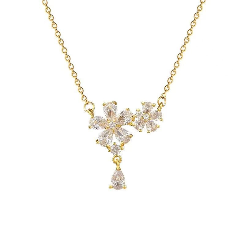 Two Flower Necklace