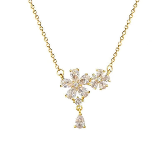 Two Flower Necklace