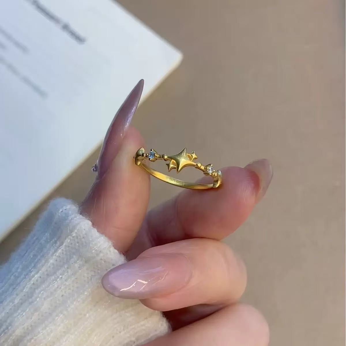 Star Zircon Ring