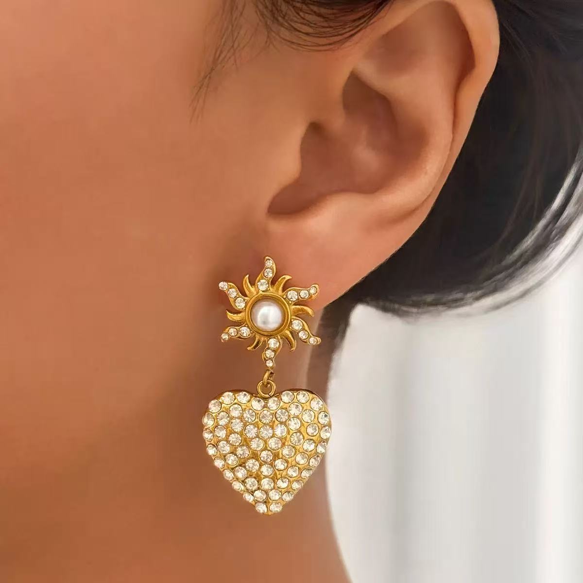 Sunshine Love Hoops Earrings