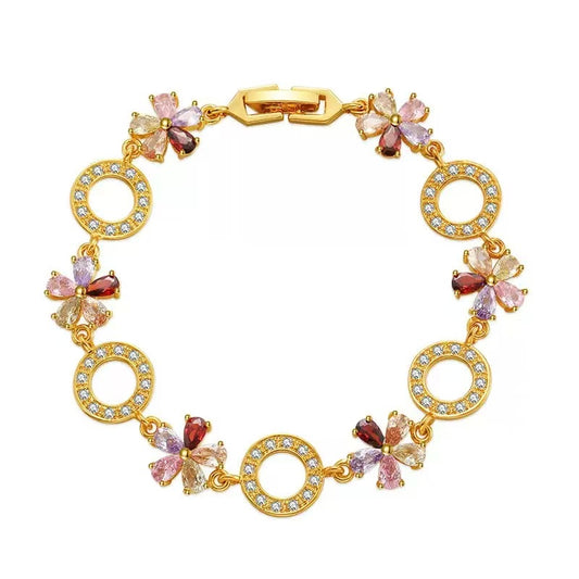 Flower Link Bracelet