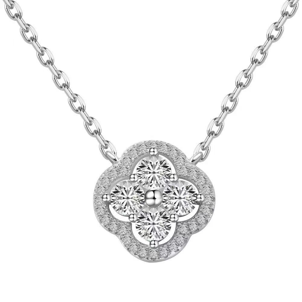 Boutique Silver Clover Pendant