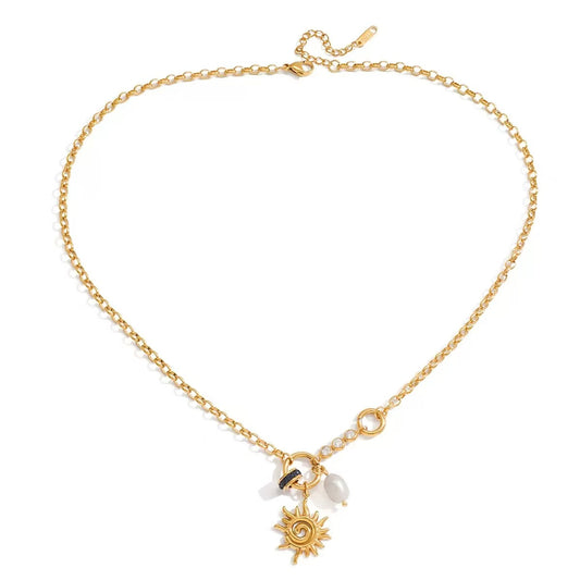 Peal Sun Necklace