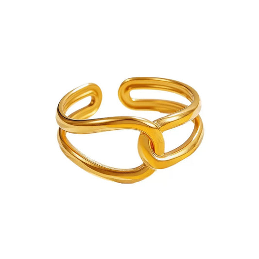 Minimalist Gold Open Ring