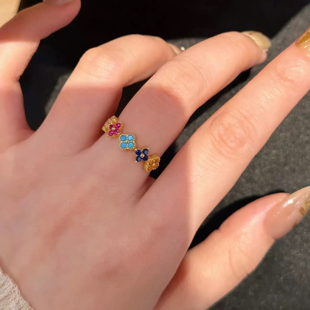 Colorful Clover Jewelry Set