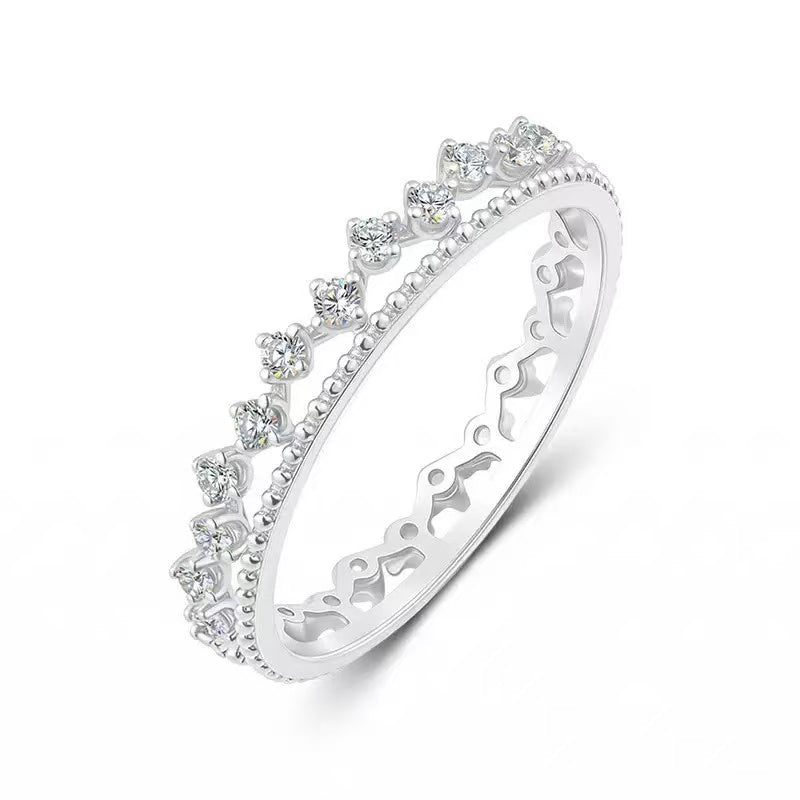 Shimmer Crown Stone Ring