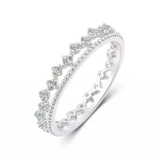 Shimmer Crown Stone Ring