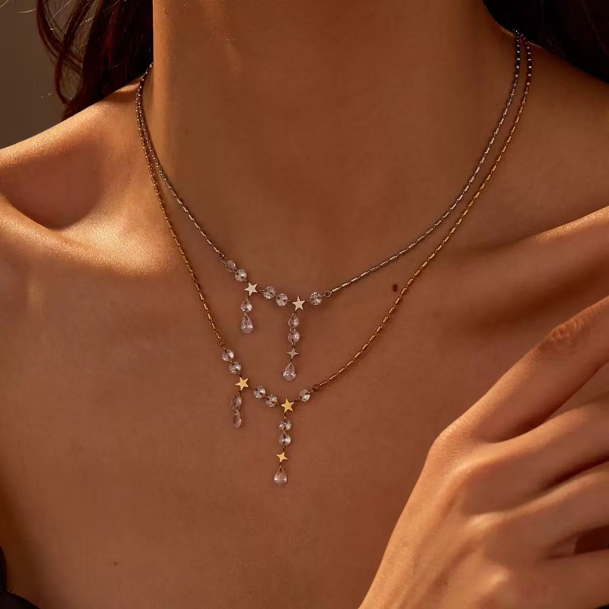 Stellar Drop Necklace