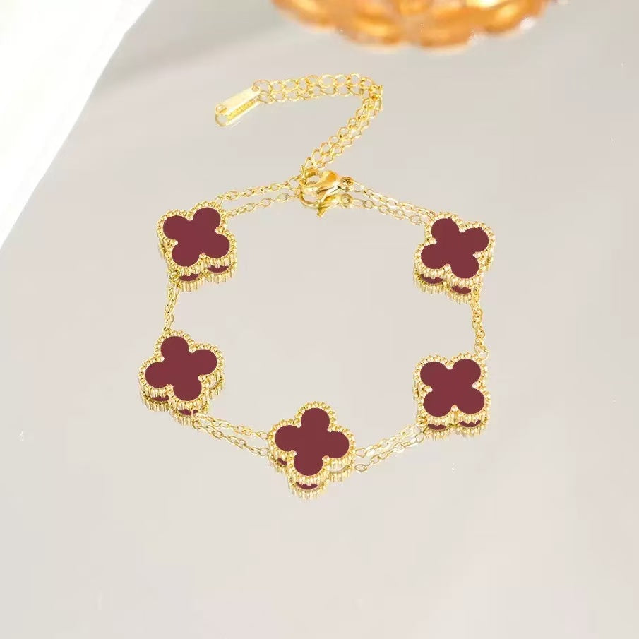 Gold Clover Bracelet