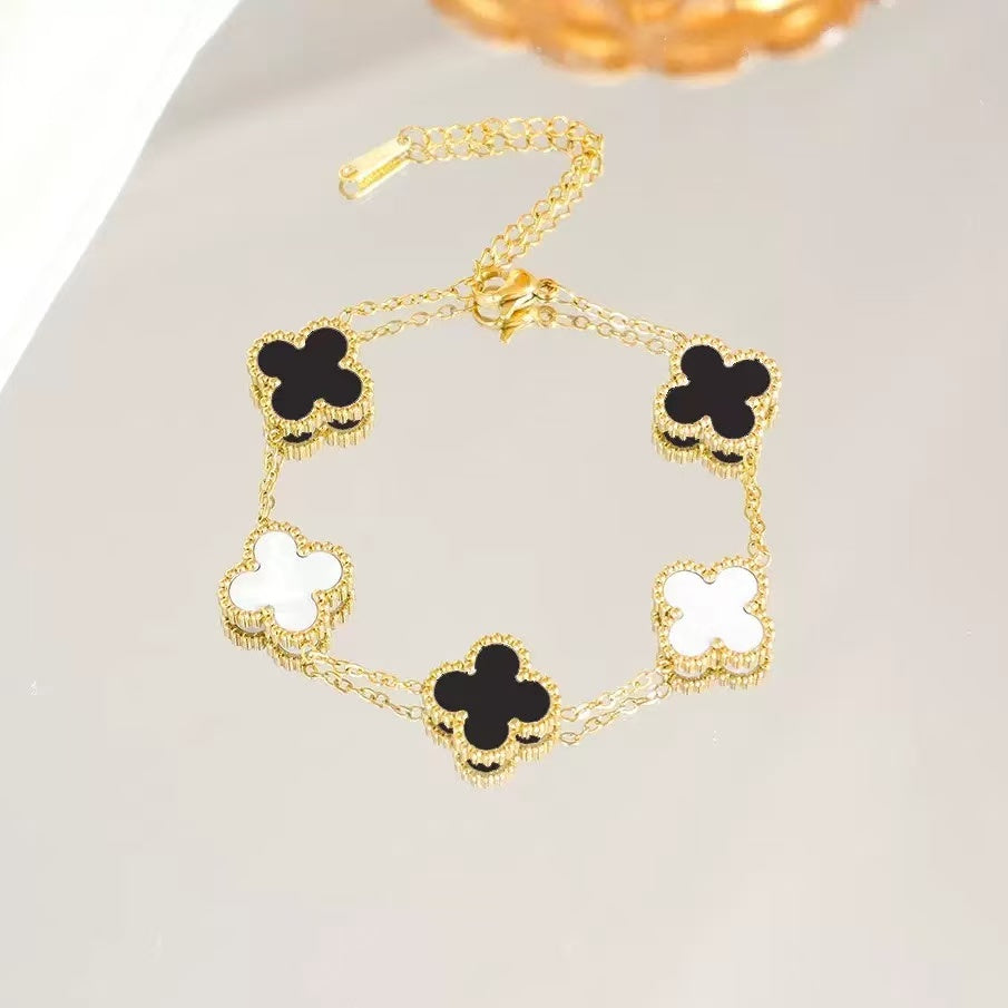 Gold Clover Bracelet