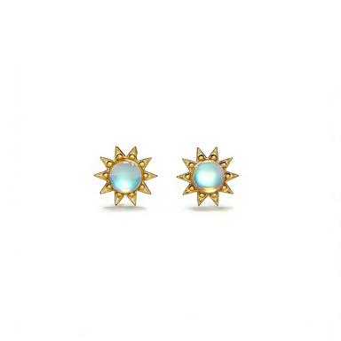 Moonstone Stud Earrings