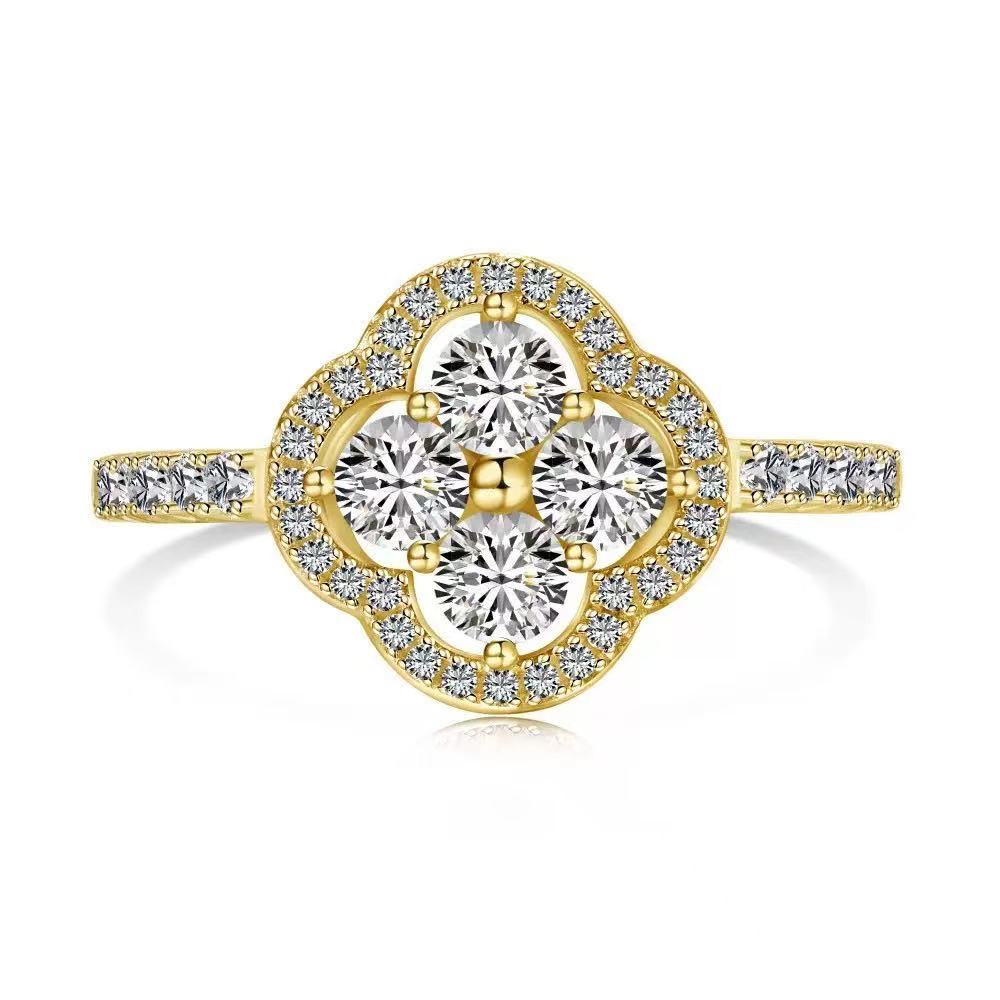 Floral Halo Statement Ring