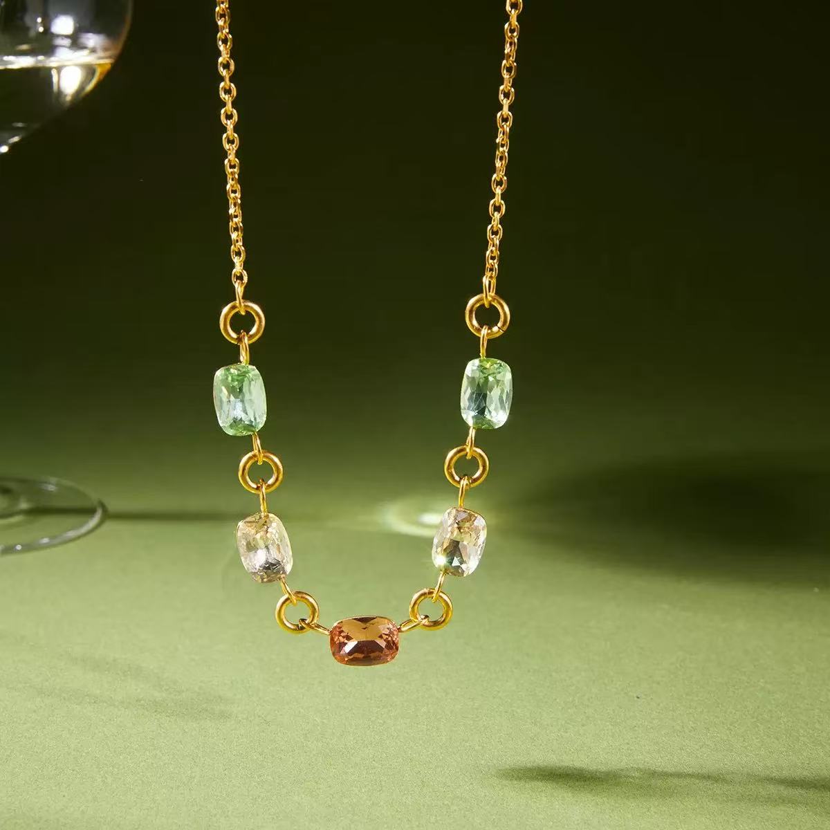 Color Gem Necklace