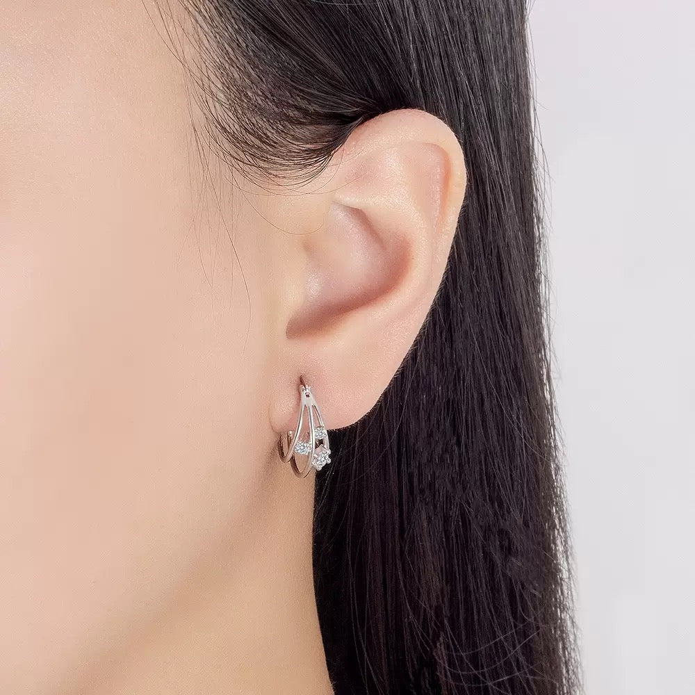 Triple Hoop Earrings