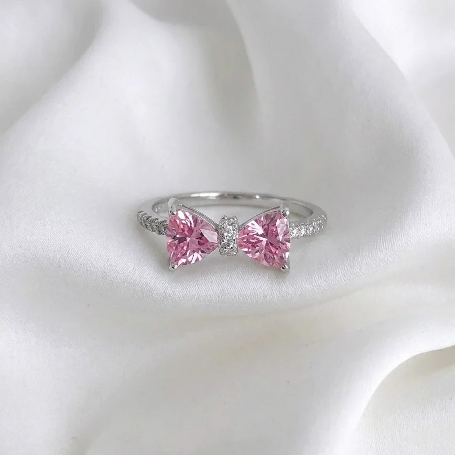 Pink Bow Ring