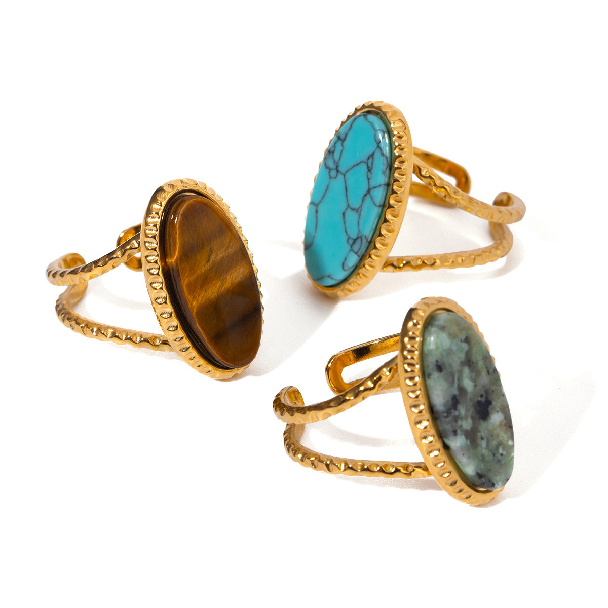 Boho Natural Stone Ring
