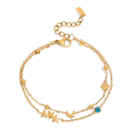 Double Layer Star Bracelet