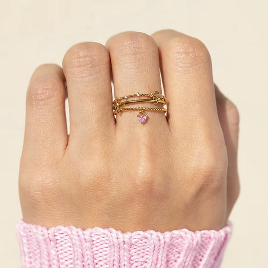 Heart Charm Ring