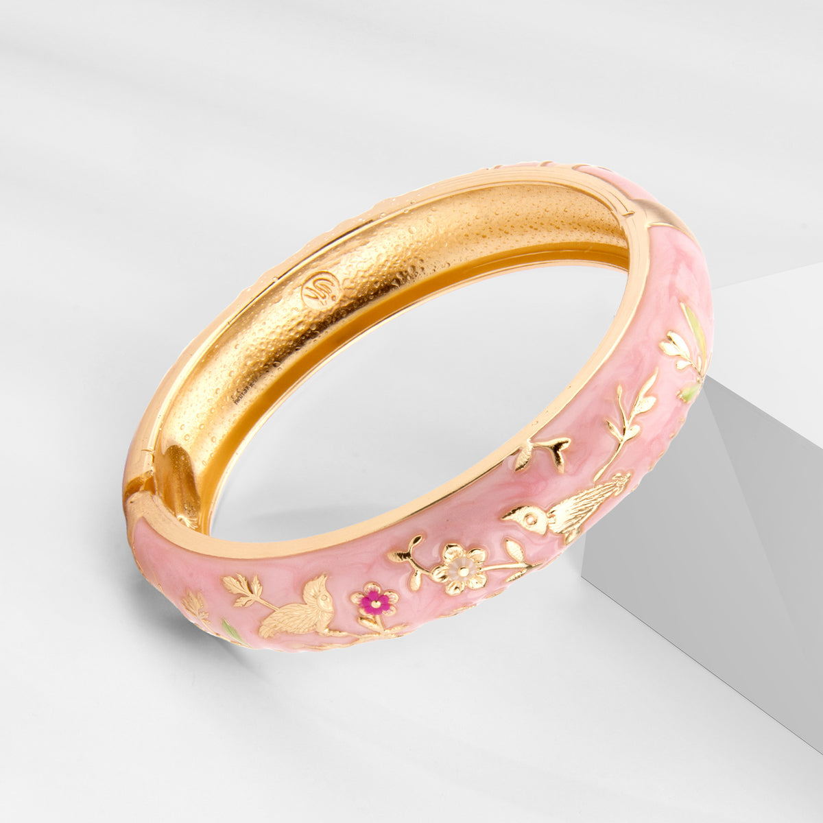 Blush Floral Bangle