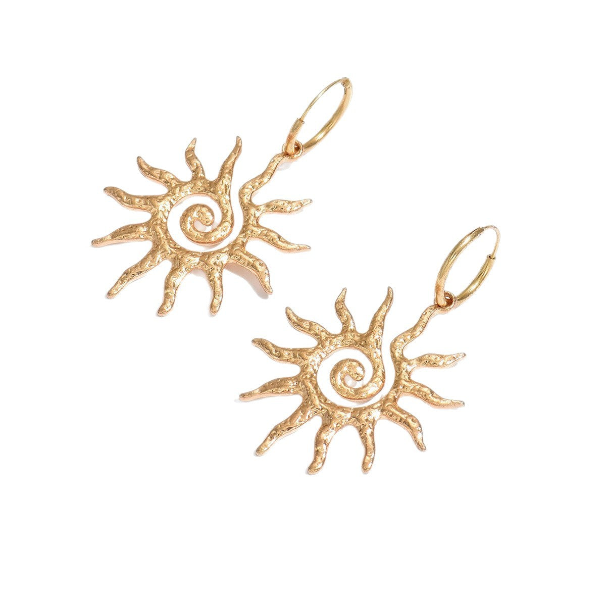 Sunburst Spiral Hoops