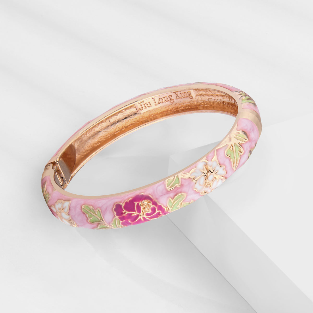 Blush Floral Bangle