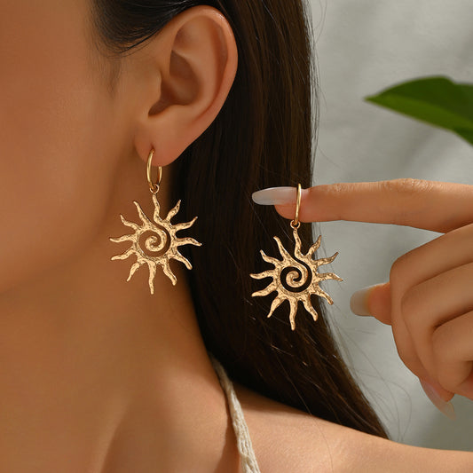 Sunburst Spiral Hoops