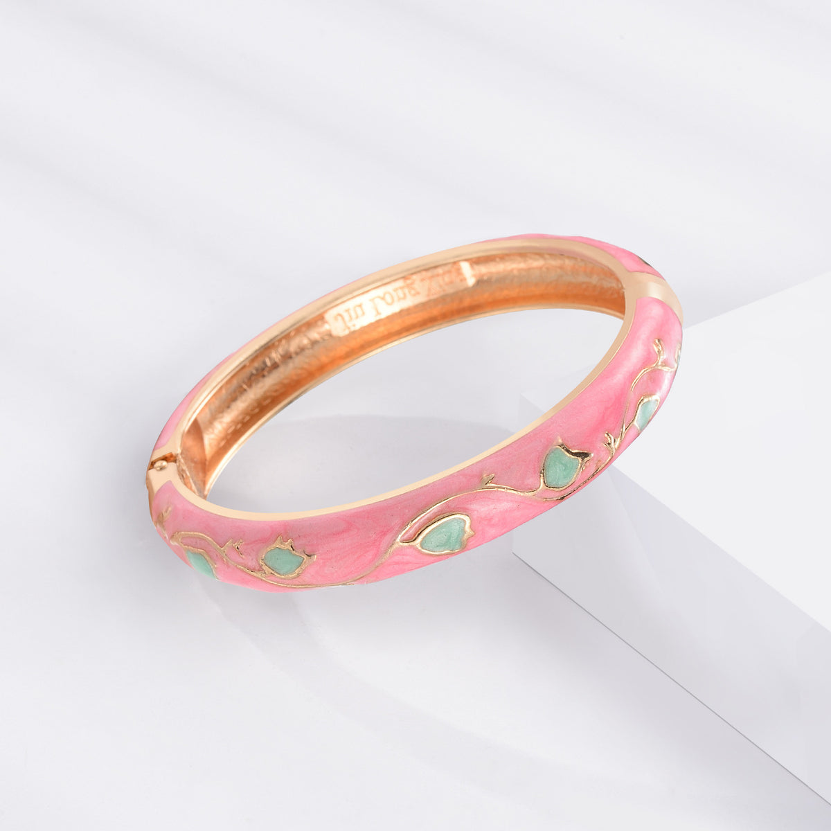 Blush Floral Bangle