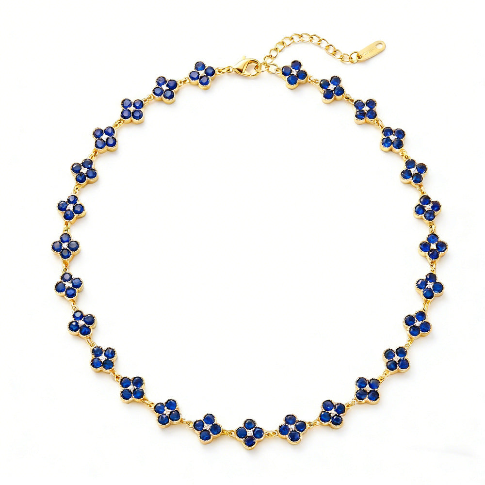 Crystal Flower Choker