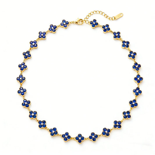Crystal Flower Choker
