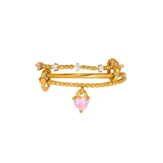Heart Charm Ring