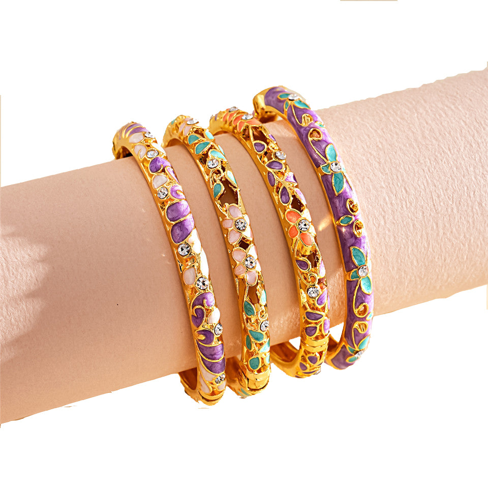 Gold Filigree Bangle