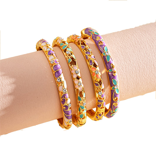 Gold Filigree Bangle