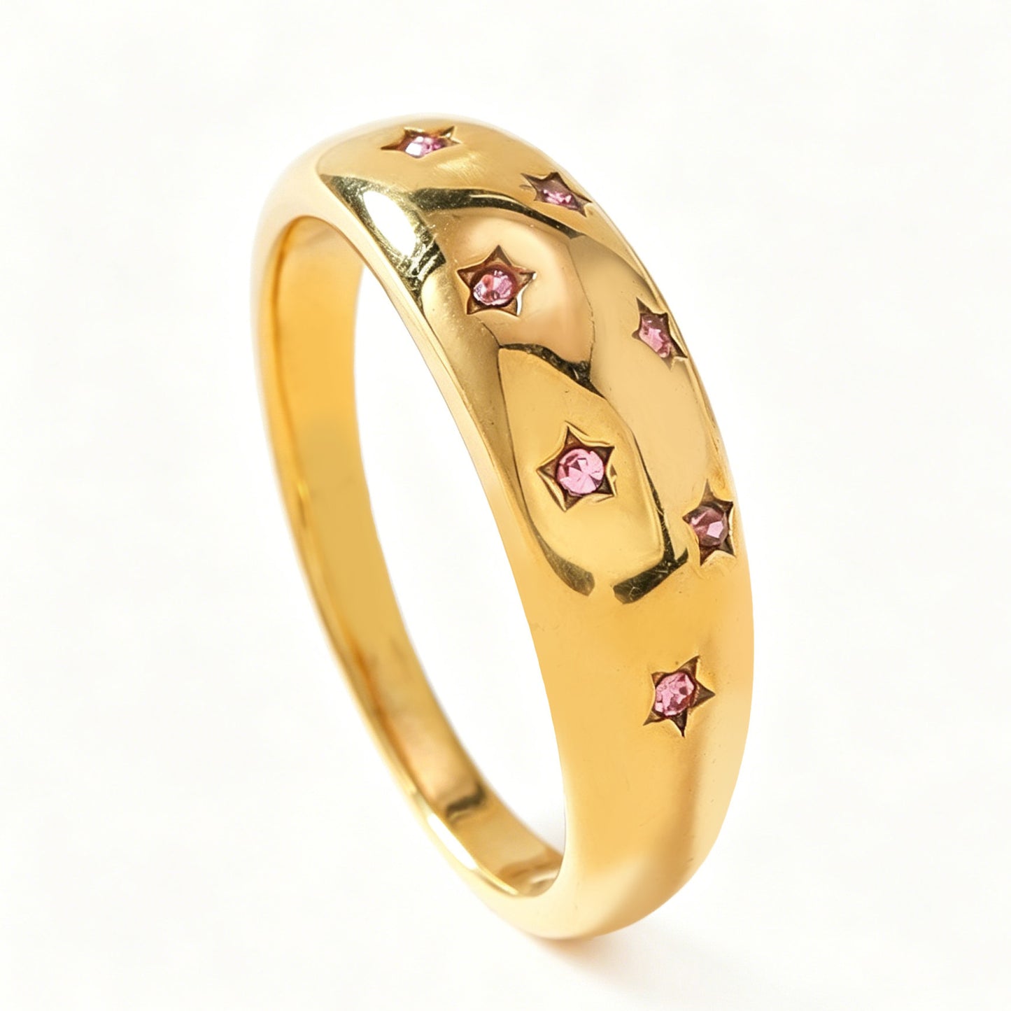 Tiny Star Band Ring