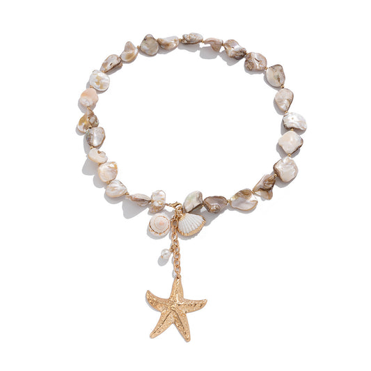 Ocean Seashell & star Necklace